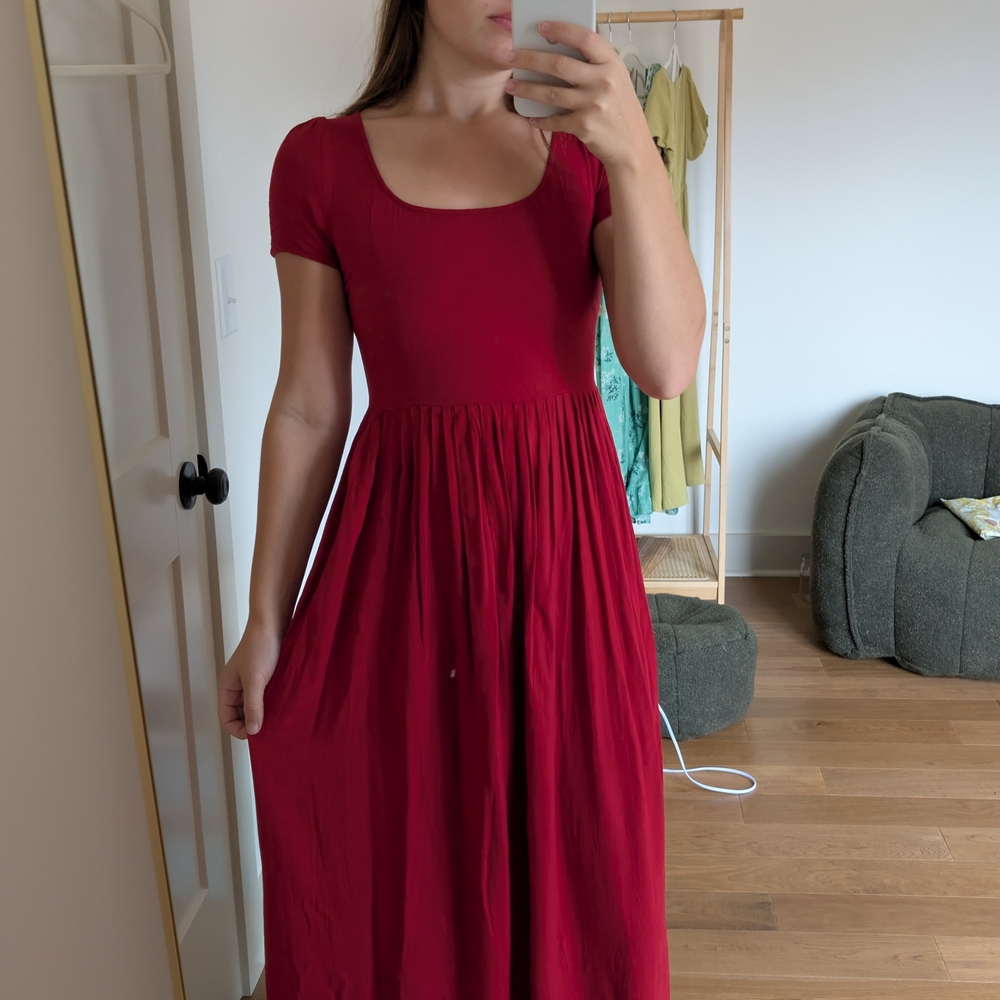 Christy Dawn Red Midi Dress